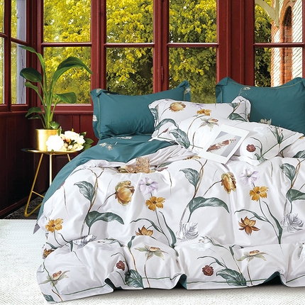 91家纺网 家纺一手货源 找家纺 （总）磨毛世家家纺 2025新款13372铂金凯丽四件套-实体花色