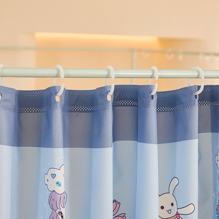 91家纺网 家纺一手货源 找家纺 迪凡保罗蚊帐 2025新款2503专版印花遮光帘防摔坐床蚊帐实拍图 梦幻少女