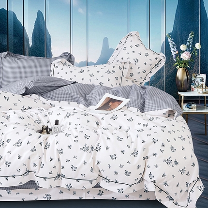 91家纺网 家纺一手货源 找家纺 （总）磨毛世家家纺 2025新款13372铂金凯丽四件套-实体花色