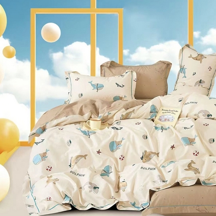 91家纺网 家纺一手货源 找家纺 （总）磨毛世家家纺 2025新款13372铂金凯丽四件套-实体花色