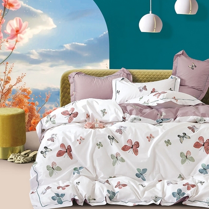 91家纺网 家纺一手货源 找家纺 （总）磨毛世家家纺 2025新款13372铂金凯丽四件套-实体花色