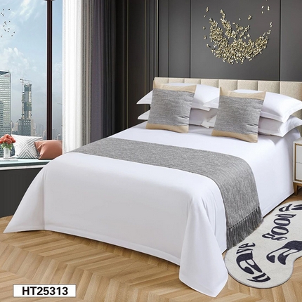 91家纺网 家纺一手货源 找家纺 （总）锦兴酒店布草 2025新款酒店被芯宾馆被芯床尾巾第三批