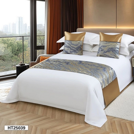 91家纺网 家纺一手货源 找家纺 （总）锦兴酒店布草 2025新款酒店被芯宾馆被芯床尾巾第一批