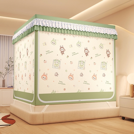 迪凡保罗蚊帐 2025新款2503专版印花遮光帘防摔坐床蚊帐建模图 潮玩俱乐部