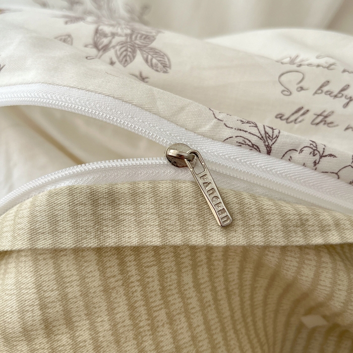 91家纺网 家纺一手货源 找家纺 涵宸家纺 2025新款全棉印花四件套 F蝶之恋