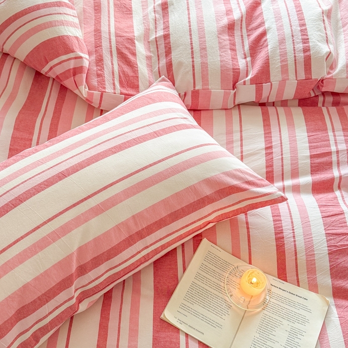 91家纺网 家纺一手货源 找家纺 （总）澳萝拉 2025新款全棉水洗棉印花款四件套-风格一