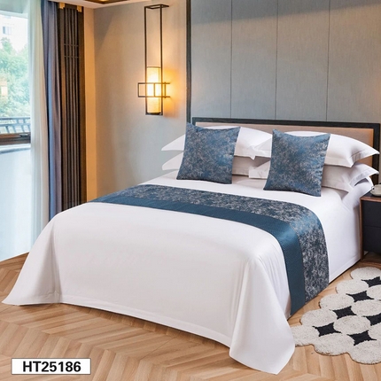 91家纺网 家纺一手货源 找家纺 （总）锦兴酒店布草 2025新款酒店被芯宾馆被芯床尾巾第二批