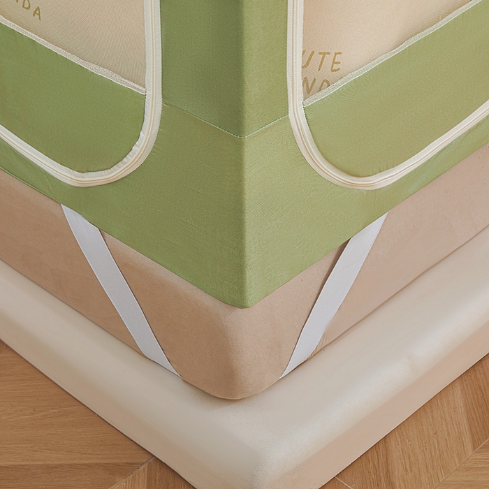 91家纺网 家纺一手货源 找家纺 迪凡保罗蚊帐 2025新款2503专版印花遮光帘防摔坐床蚊帐实拍图 贪吃熊猫