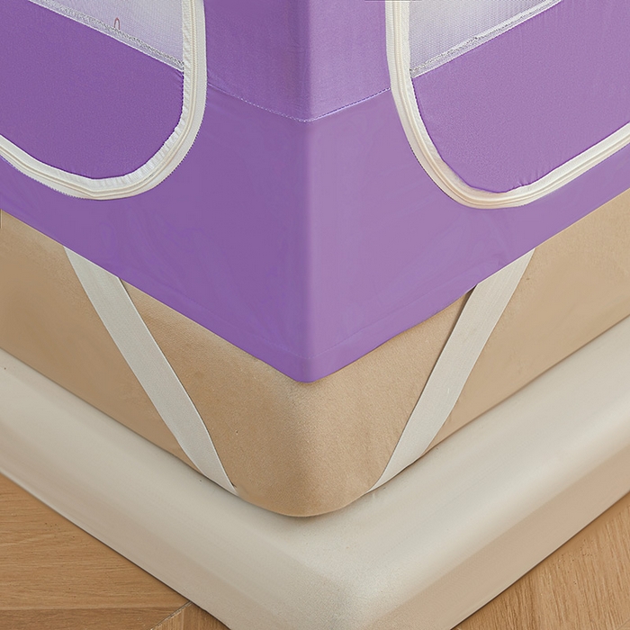 91家纺网 家纺一手货源 找家纺 迪凡保罗蚊帐 2025新款2503专版印花遮光帘防摔坐床蚊帐实拍图 奶萌兔兔