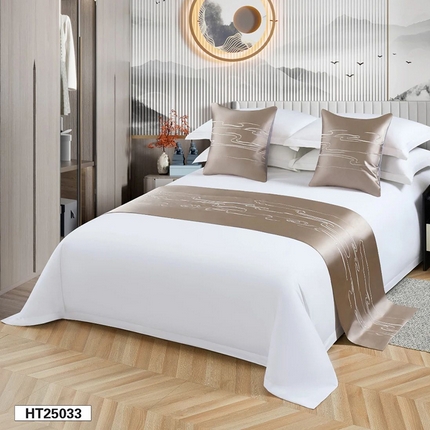 91家纺网 家纺一手货源 找家纺 （总）锦兴酒店布草 2025新款酒店被芯宾馆被芯床尾巾第一批