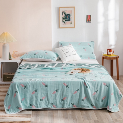 91家纺网 家纺一手货源 找家纺 （总）朴尔2025新款六层全棉纱布毛巾被