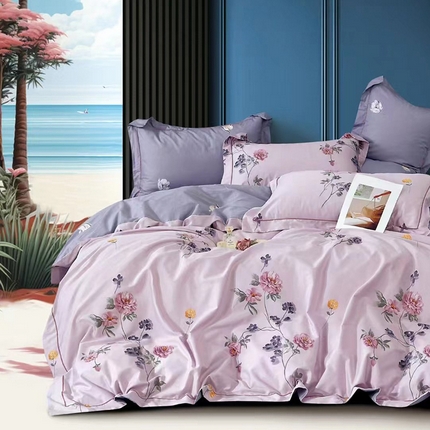 91家纺网 家纺一手货源 找家纺 （总）磨毛世家家纺 2025新款13372铂金凯丽四件套-实体花色