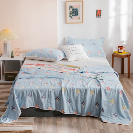 91家纺网 家纺一手货源 找家纺 （总）朴尔2025新款六层全棉纱布毛巾被