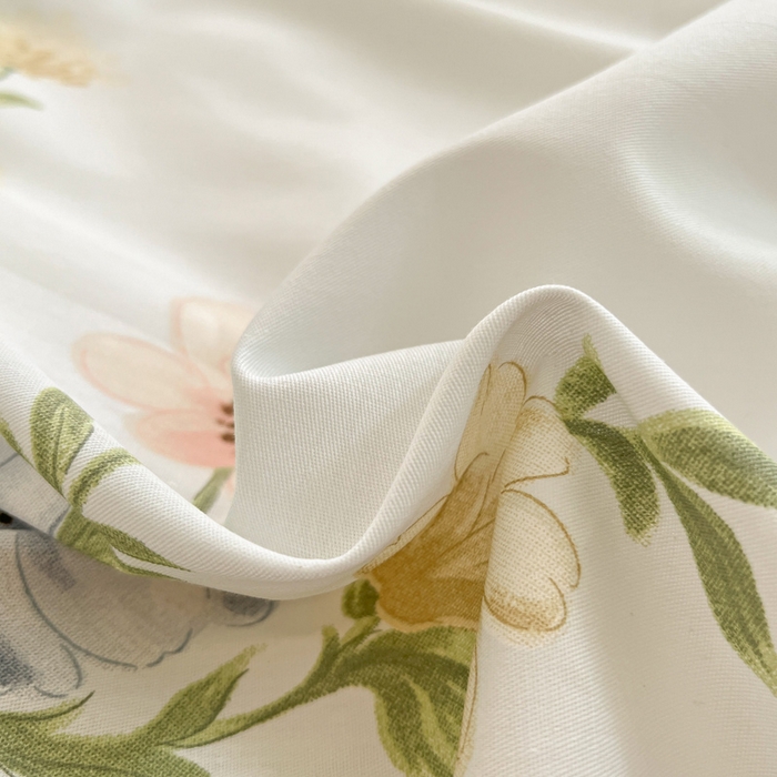 91家纺网 家纺一手货源 找家纺 涵宸家纺 2025新款全棉印花四件套 B花期-浅