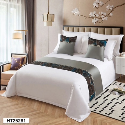 91家纺网 家纺一手货源 找家纺 （总）锦兴酒店布草 2025新款酒店被芯宾馆被芯床尾巾第三批