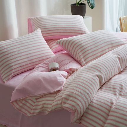 91家纺网 家纺一手货源 找家纺 （总）金丝鸟家纺 2025新款全棉皱皱纱系列四件套