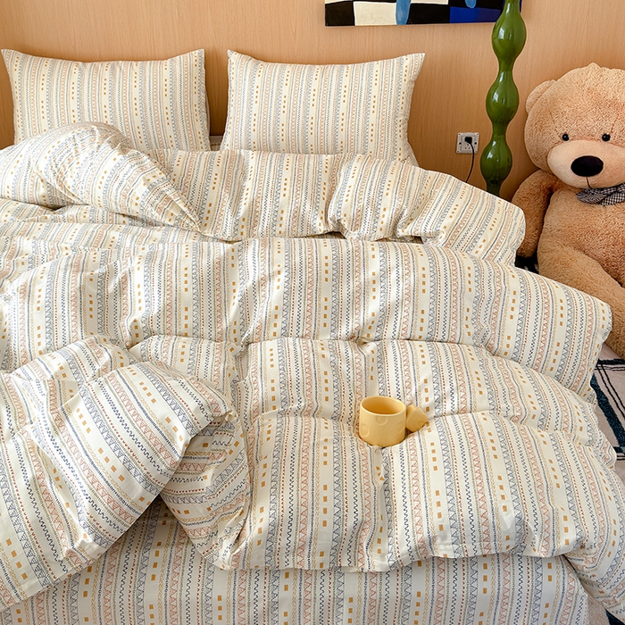 91家纺网 家纺一手货源 找家纺 感遇全棉软萌清新四件套 米娅