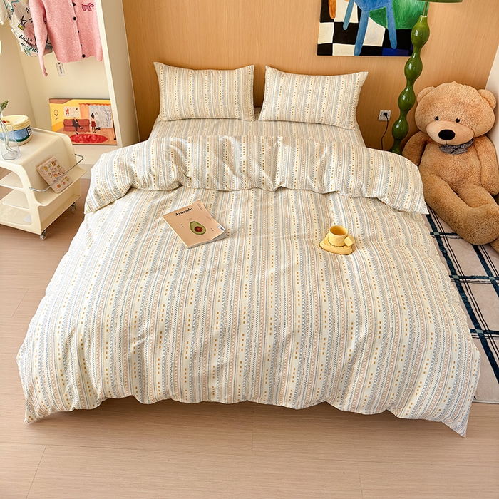 91家纺网 家纺一手货源 找家纺 感遇全棉软萌清新四件套 米娅