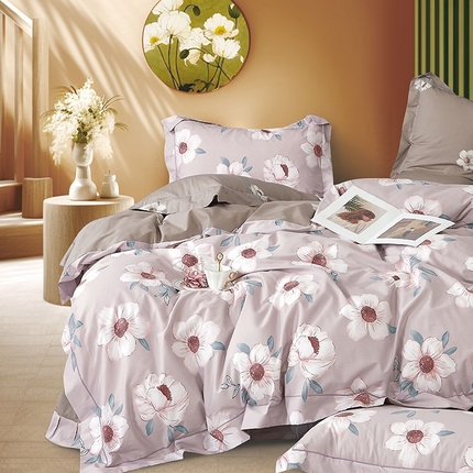 91家纺网 家纺一手货源 找家纺 （总）磨毛世家家纺 2025新款13372铂金凯丽四件套-实体花色