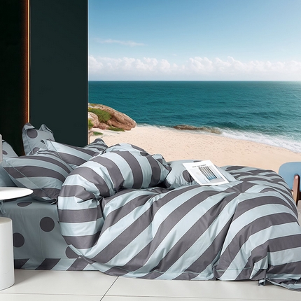 91家纺网 家纺一手货源 找家纺 （总）磨毛世家家纺 2025新款13372铂金凯丽四件套-实体花色