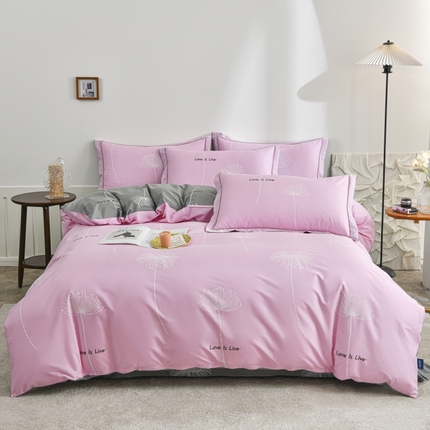 91家纺网 家纺一手货源 找家纺 （总）磨毛世家家纺2025新款13376全棉铂金凯丽四件套四季款纯棉套件