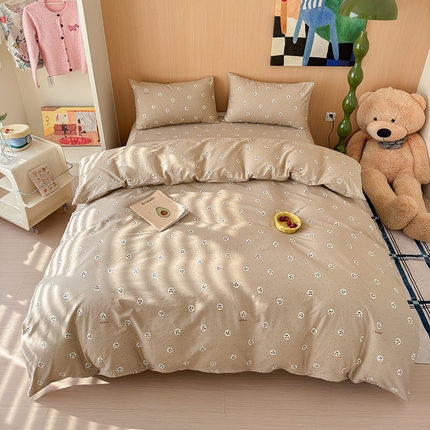 感遇全棉软萌清新四件套 车厘子