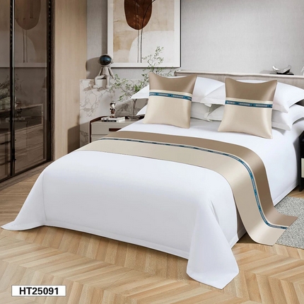 91家纺网 家纺一手货源 找家纺 （总）锦兴酒店布草 2025新款酒店被芯宾馆被芯床尾巾第一批