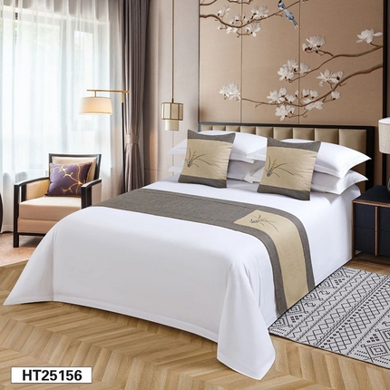 91家纺网 家纺一手货源 找家纺 （总）锦兴酒店布草 2025新款酒店被芯宾馆被芯床尾巾第二批