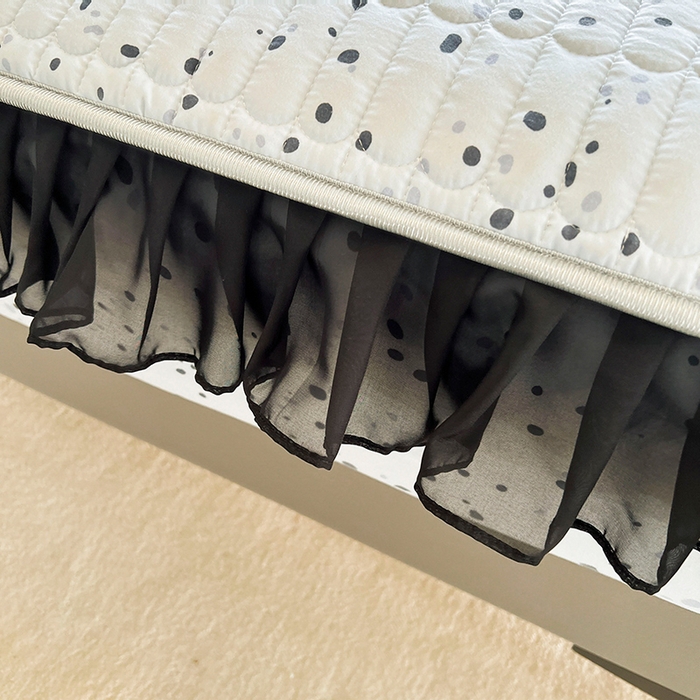 91家纺网 家纺一手货源 找家纺 眠势力 2025新款赫本风花边床笠四季通用加厚夹棉席梦思保护套 奇思妙想-兰