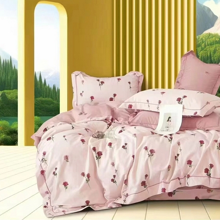 91家纺网 家纺一手货源 找家纺 （总）磨毛世家家纺 2025新款13372铂金凯丽四件套-实体花色