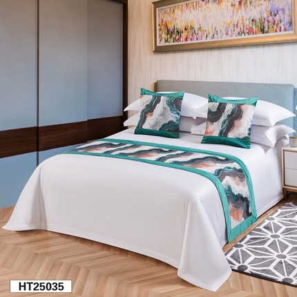 91家纺网 家纺一手货源 找家纺 （总）锦兴酒店布草 2025新款酒店被芯宾馆被芯床尾巾第一批