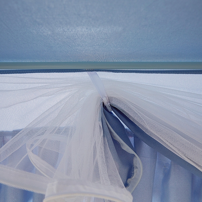 91家纺网 家纺一手货源 找家纺 迪凡保罗蚊帐 2025新款2503专版印花遮光帘防摔坐床蚊帐实拍图 可爱狗狗