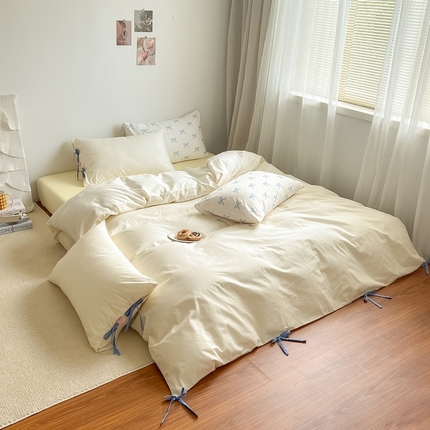 91家纺网 家纺一手货源 找家纺 （总）女子家纺  2025新款全棉数码工艺款四件套-禾风里