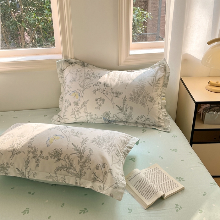 91家纺网 家纺一手货源 找家纺 涵宸家纺 2025新款全棉印花四件套 B素汐