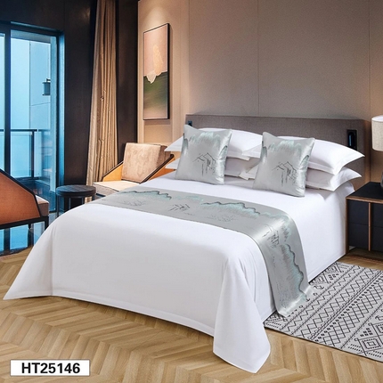 91家纺网 家纺一手货源 找家纺 （总）锦兴酒店布草 2025新款酒店被芯宾馆被芯床尾巾第二批