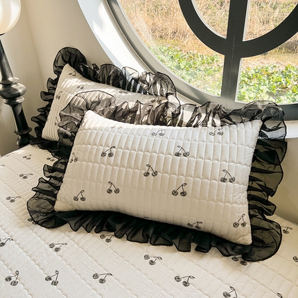 91家纺网 家纺一手货源 找家纺 （总）眠势力  2025新款韩版花边枕套四季款