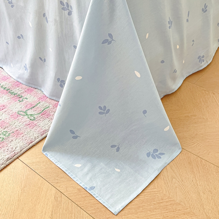 91家纺网 家纺一手货源 找家纺 涵宸家纺 2025新款全棉印花四件套 B蓝魅