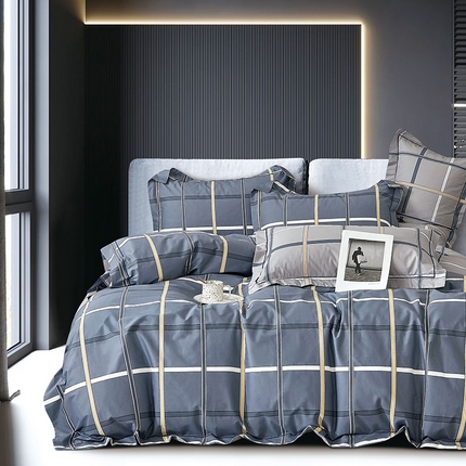 91家纺网 家纺一手货源 找家纺 （总）磨毛世家家纺 2025新款13372铂金凯丽四件套-实体花色