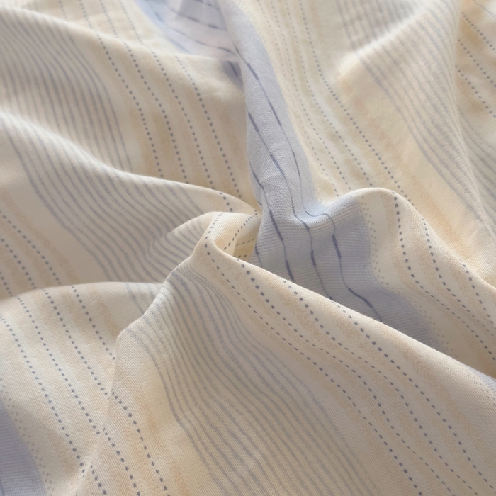 91家纺网 家纺一手货源 找家纺 澳萝拉 2025新款小碎花清新春夏全棉花边双层纱韩系三件套四件套 可露丽-蓝