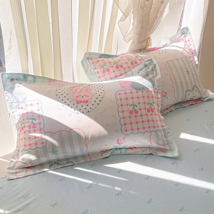 91家纺网 家纺一手货源 找家纺 涵宸家纺 2025新款全棉印花四件套 A快乐园