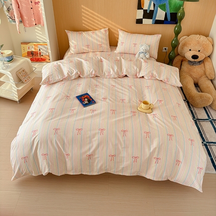 91家纺网 家纺一手货源 找家纺 （总）感遇全棉软萌清新四件套