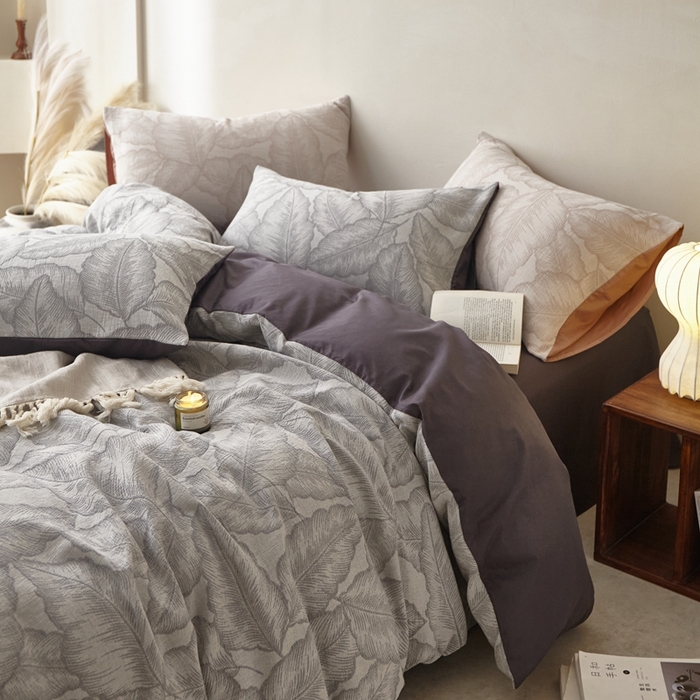 91家纺网 家纺一手货源 找家纺 （总）金丝鸟家纺 2025新款全棉三层纱提花系列四件套