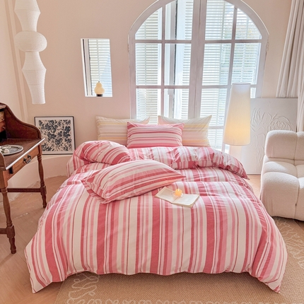 （总）澳萝拉 2025新款全棉水洗棉印花款四件套-风格一