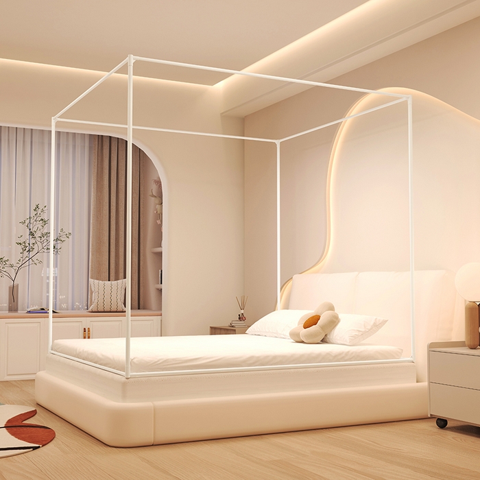 91家纺网 家纺一手货源 找家纺 迪凡保罗蚊帐 2025新款2503专版印花遮光帘防摔坐床蚊帐建模图 呆萌豚豚