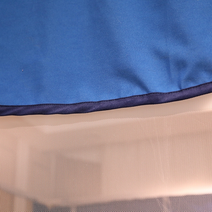 91家纺网 家纺一手货源 找家纺 青竹苑 2025新款外穿中式坐床全底防摔蚊帐 宝石蓝