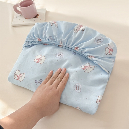 91家纺网 家纺一手货源 找家纺 （总）温眠 2025新款A类亲肤水洗棉可爱卡通印花床笠