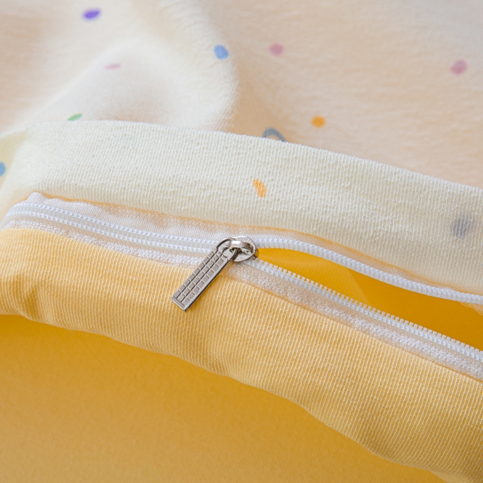 91家纺网 家纺一手货源 找家纺 斯卡诺家纺 2025新款针织天竺棉水洗棉四件套被套学生宿舍三件套床单款 小幸运