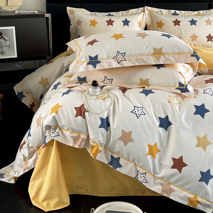 91家纺网 家纺一手货源 找家纺 （总）7V 2024新款轻奢13376纯棉全棉喷气四件套