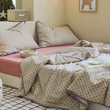 买家秀 爆款不断货A类母婴级双层纱大豆被子春秋被秋冬被大豆纤维被子被芯空调被20%大豆被子夏被夏凉被 漫香-咖