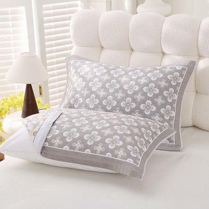 91家纺网 家纺一手货源 找家纺 （总）朴尔家纺-毛巾被 2025新款芬柔AB纱卡通三层纯棉纱布枕巾